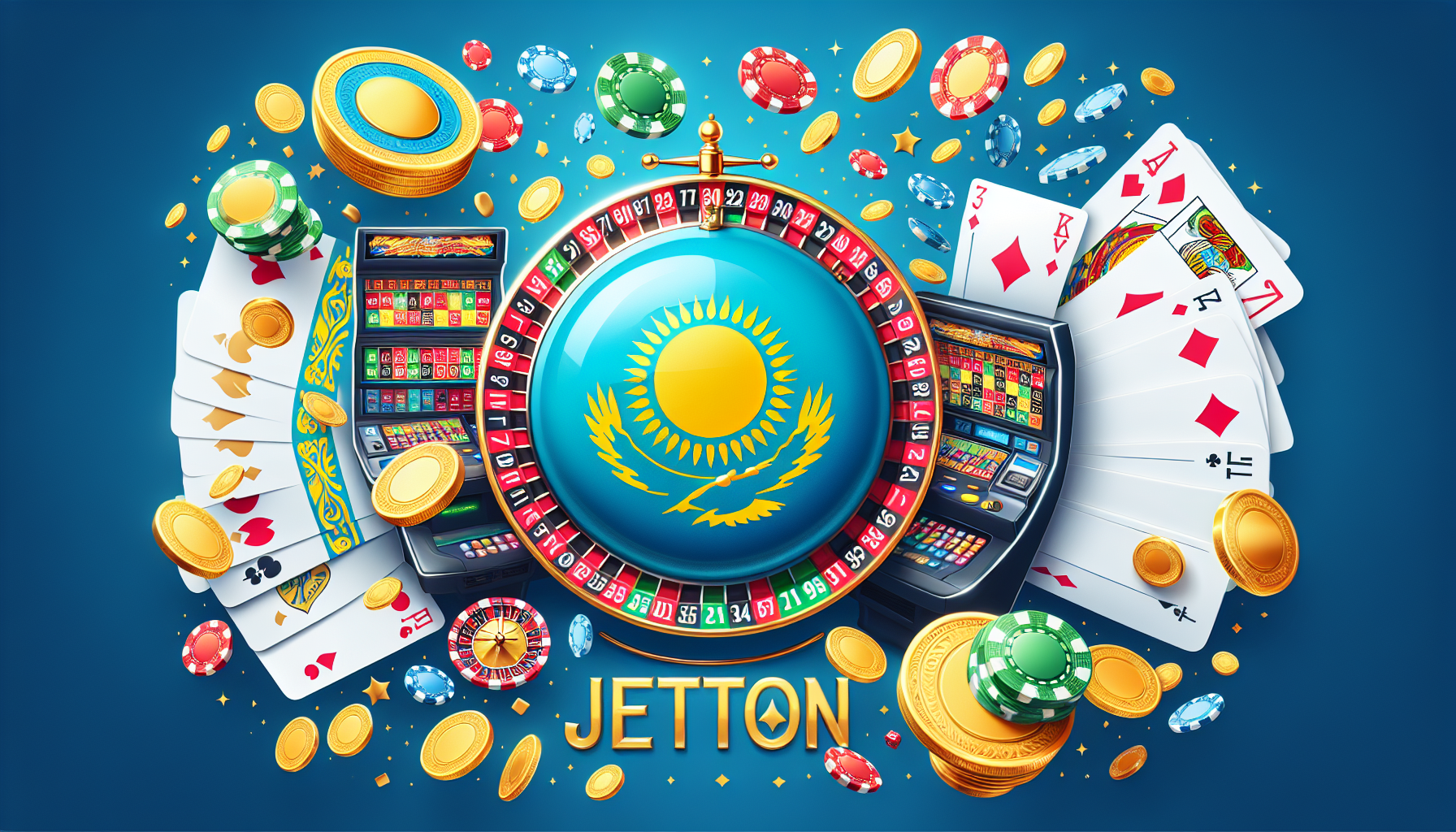 Онлайн казино JetTon — логотип на тёмном фоне